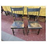 2 vintage kitchen chairs