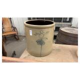 Glazed Stoneware Cobalt Bee Sting Crock, 6gal