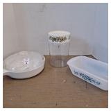 Range toppers 8 1/2 inch skillet,glasbake 11/2