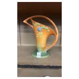 Roseville Columbine basket/vase  367-10.