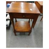 Antique table solid 28 1/4 H x 18 W x 15 deep