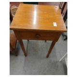 Antique table solid 28.5" H x 18.5 wide x 16.5