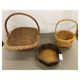 Three baskets