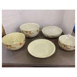 vintage Hall China Company "Autumn Leaf" pattern,