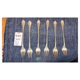 (6) Towle sterling cocktail forks, hallmarked,