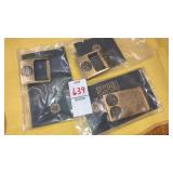 (3) new vintage solid brass Westinghouse belt