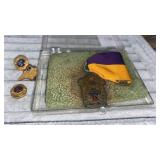 Lions pins and ribbon.