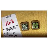 (2) 10kgf 4H lapel pins