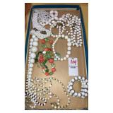 Vintage glass bead necklaces