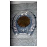 Duquesne Brewing Co horseshoe penny.