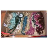 Vintage necklaces - beads shells seeds