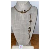 Vintage Monet necklace and bracelet set