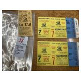 (2) 1960 World Series Pittsburgh Pirates tickets,