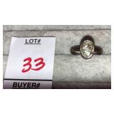 Abalone & sterling ring