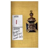Antique Knights Templar watch fob Masonic