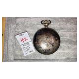 Elgin 15 jewels pocket watch sterling case- No
