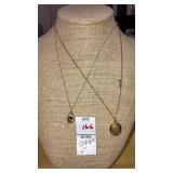(2) 12kgf necklaces-1 is a locket