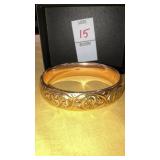 Antique A.C.Co hinged bangle bracelet personal