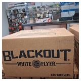 Blackout white flyer targets (135) new in box