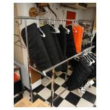 Chrome commercial 2 tier clothing rack.