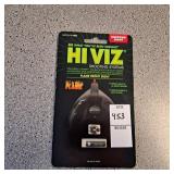 Hi viz shooting system flame front sight