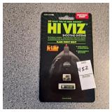 Hi viz shooting system flame front sight