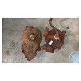 Vintage Cast Iron Forge Blower and Corn Sheller