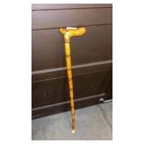 Wooden Hand Carved Walking Stick