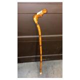 Wooden Hand Carved Walking Stick