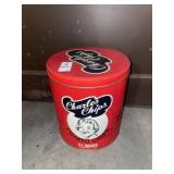 Vintage Charles Chips tin -9.5 inches h