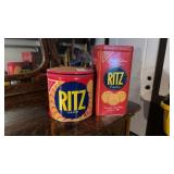 Set of 2 Ritz Cracker Tins