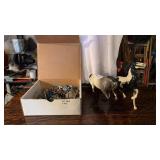 Plastic Horses and Farm Animal Set