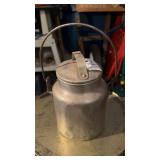 Aluminum Milk Can 7 Inches Tall