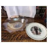 Vintage Jeanette Iris and Herringbone Scalloped