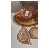 Lot of Carnival Glass Tray