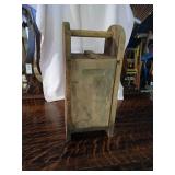 Coal mine dynamite carrying box complete with