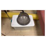 Plastic Tote and Hair Dryer Dome