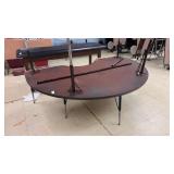 Two Half Circle Tables