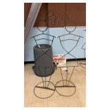 2 Metal Woman Yard Statues 5 Ft Tall