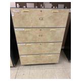 Large 4 drawer cabinet ** no Key ** - 39 x 54