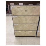 Large 4 drawer cabinet ** no Key ** - 39 x 54