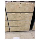 Large 4 drawer cabinet ** no Key ** - 39 x 54