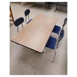 30 x 60" table and 4 chairs