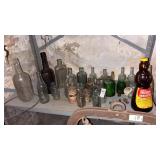 Lot of Glass Bottles