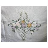 Hand embroidered table linen