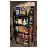 Shelf of Cleaners and Paints