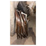 5 Foldable Metal Chairs