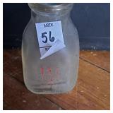 Vtg I.X.L. Creamery freidence PA, half pint bottle