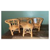 VTG Rattan Doll Furniture