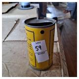 Vintage Coleman gasoline fuel measuring can